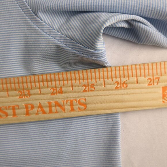 Peter Millar Summer Comfort Short Sleeve X-Large Polo Shirt Blue Performance Men - Picture 4 of 13